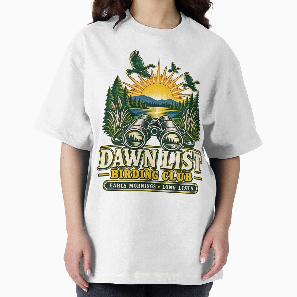 Dawn List Birding Club Birdwatcher Nature Design by Saad Akchich