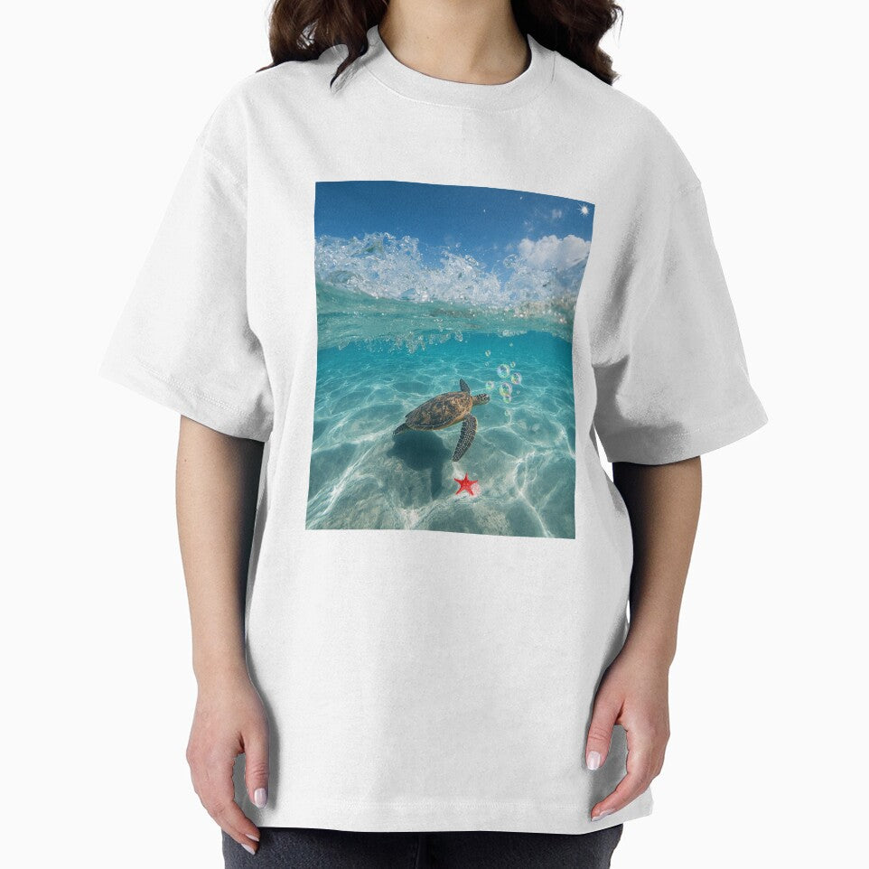 Lost in the Blue - Sea Turtle by BeeStylishTees
