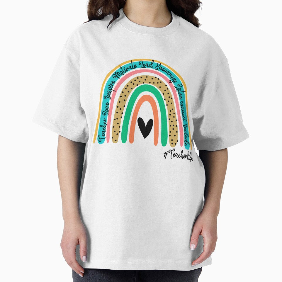 Rainbow Teacher - Teacher Love Inspire Lead Motivate Teacher Life by Leonard411