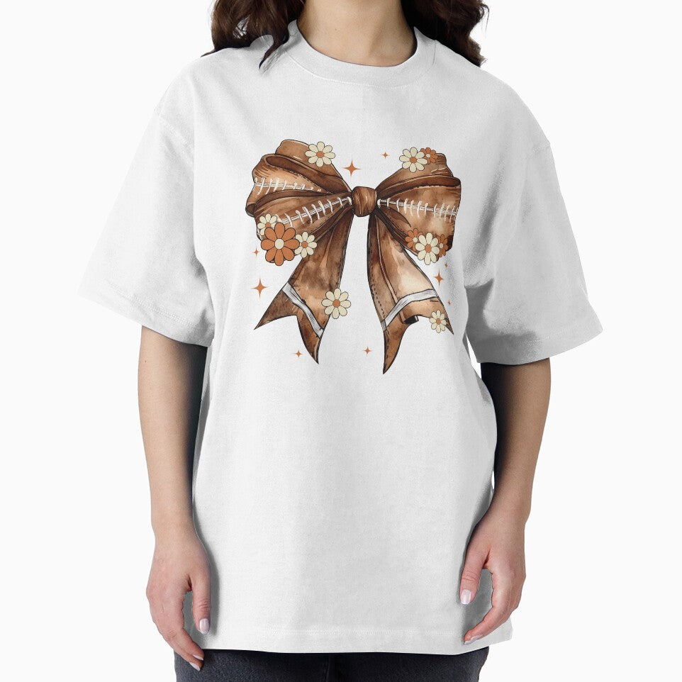 Girly Football Bow with Daisies by NickJenkins21