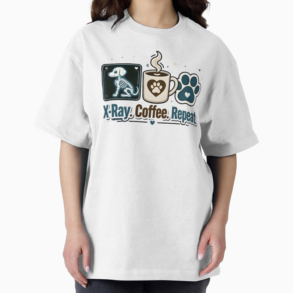 X-Ray. Coffee. Repeat. | Funny Veterinary Radiology Gift for Vet Techs by Bettybee00