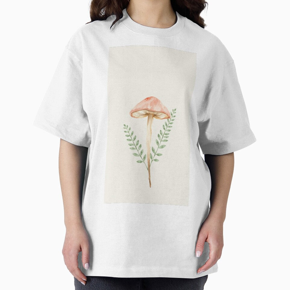 Earthy Watercolor Botanical Mushroom Art Print by Vida e Arte