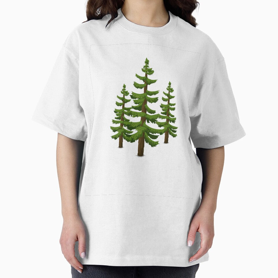 Evergreen Pine Tree Nature Illustration Sticker by CholarCrafts