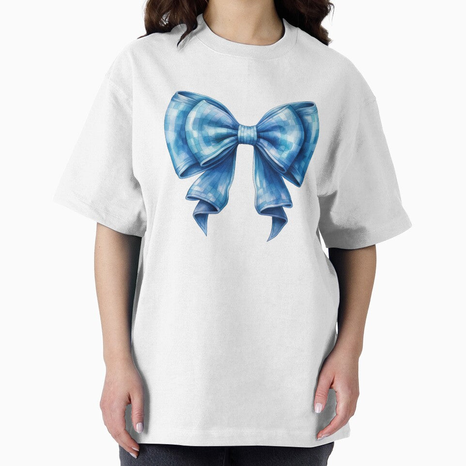 Watercolor Blue Alice Bow by DigiPixieForge