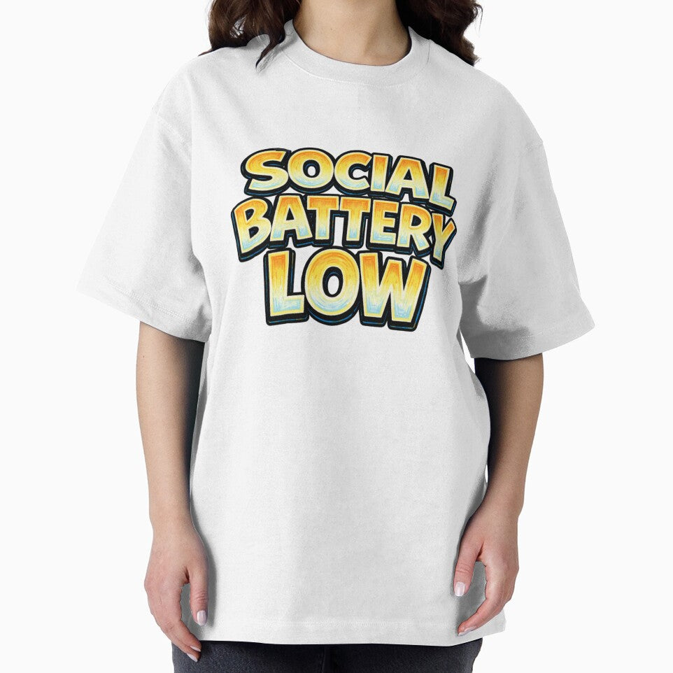 SOCIAL BATTERY LOW – Childlike Hand Drawn Typography by Mac Sketches