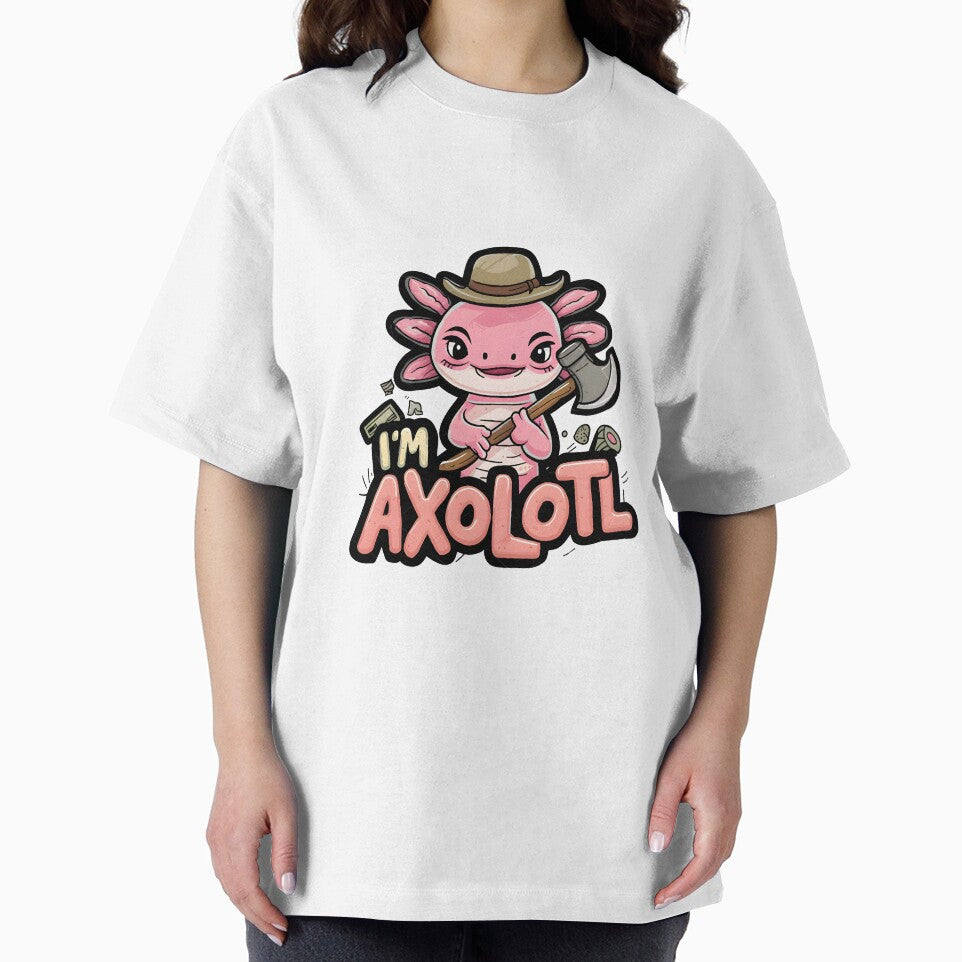 I'm Axolotl Cute Pink Funny Salamander Lover Boys Girls Gift by JellyFish1314