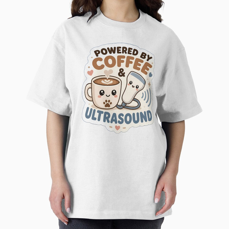 Powered by Coffee & Ultrasound – Funny Veterinary Sonographer Gift by Bettybee00