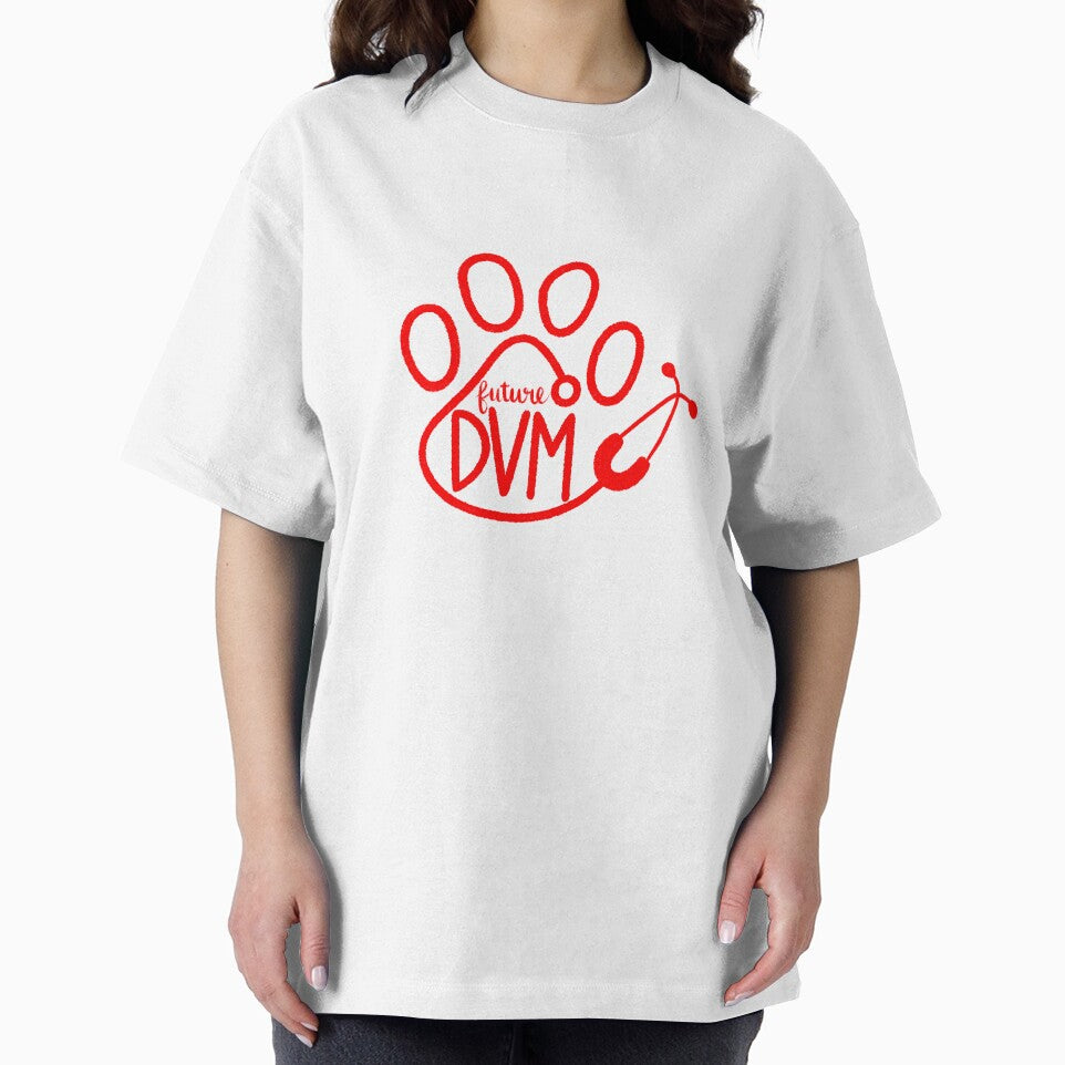 future DVM red pawprint & stethoscope by Rivershire Collective