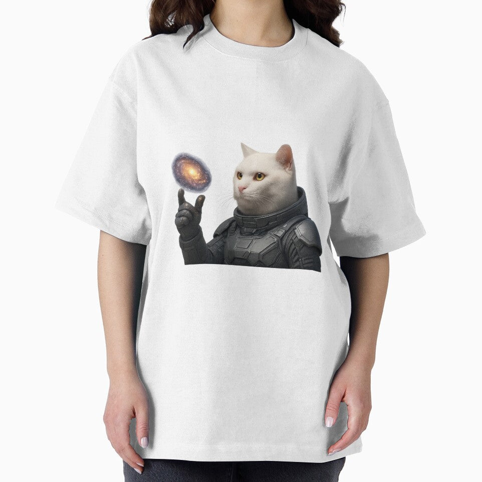 Feline Astronaut Explorer | Cosmic Galaxy Art by DibujandoPorfa
