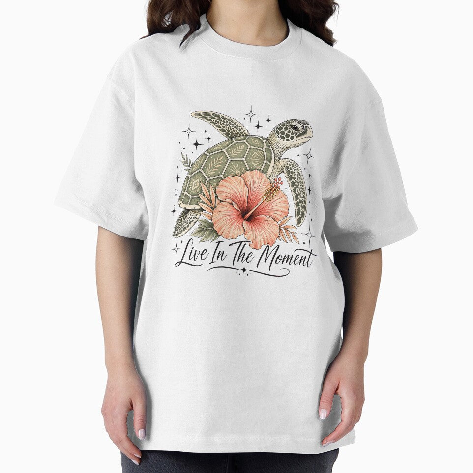 Tropical Celestial Sea Turtle Live in the Moment Ocean Art Design by NADIASHOP86