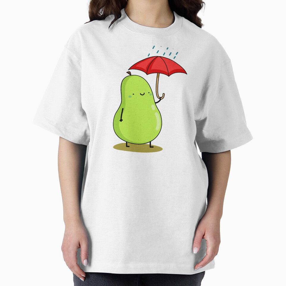 Kawaii Pear with Umbrella by kawaiilife