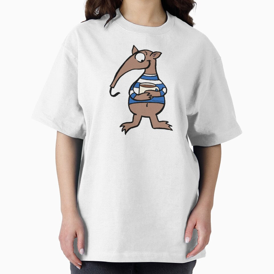 Charming Coffee-Loving Anteater Illustration by Claustronautas Unisex