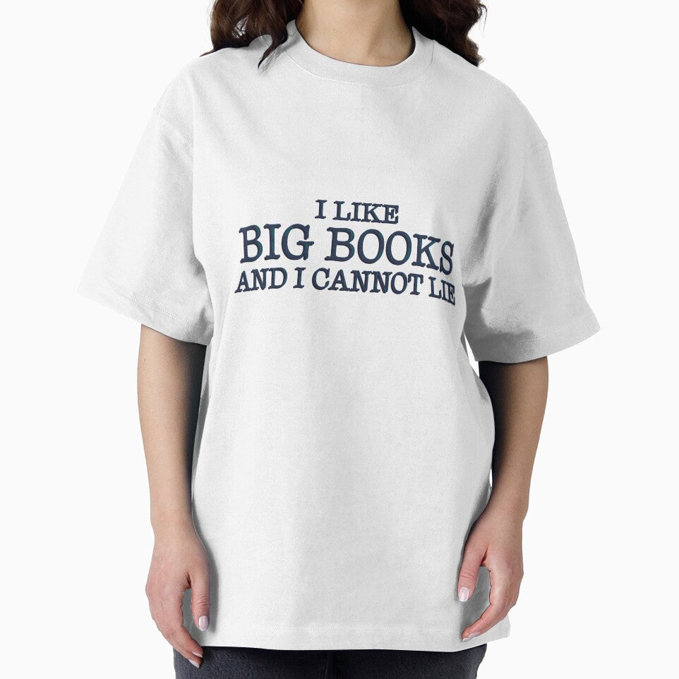 I Love Big Books And I Cannot Lie Funny Bookish Reader Quote Typography Sticker by alexmaushaus