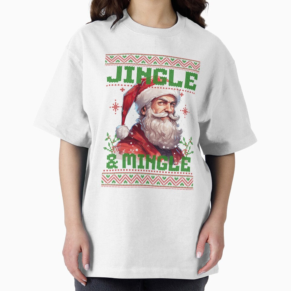 Jingle & Mingle Santa Sweater by KimRG