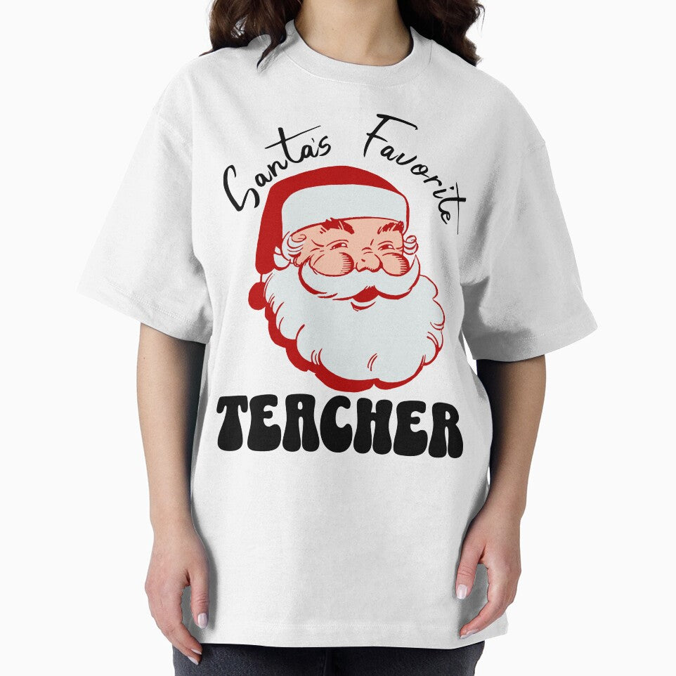 Teacher Christmas Santa's Favorite Teacher by Alterock Designs