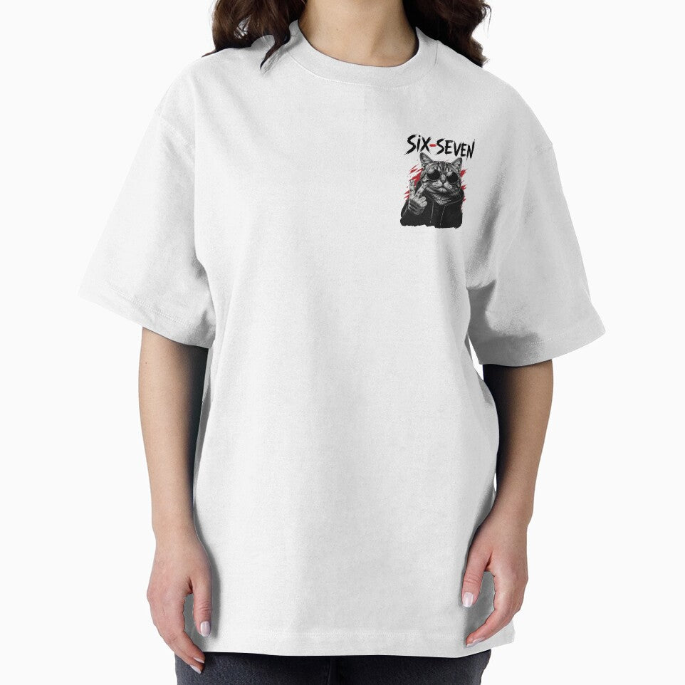 Six Seven Cat Meme – Funny 67 Cool Cat Design by Rolta