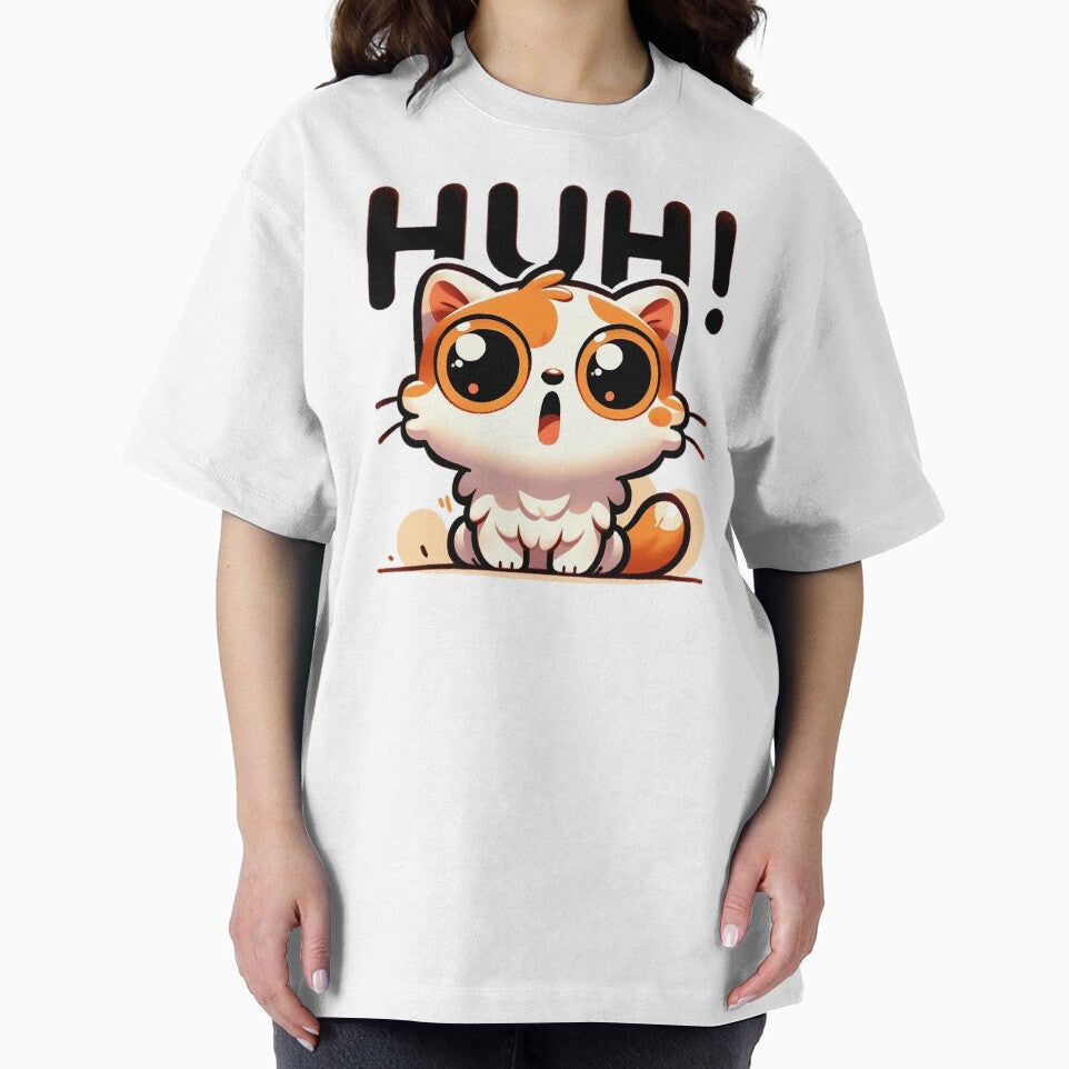 Huh Cat Meme Sticker: Puzzled Kitty by NexaArts