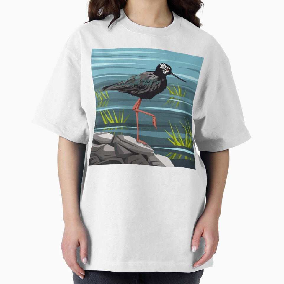 Kakī | Black stilt by Art by Ira