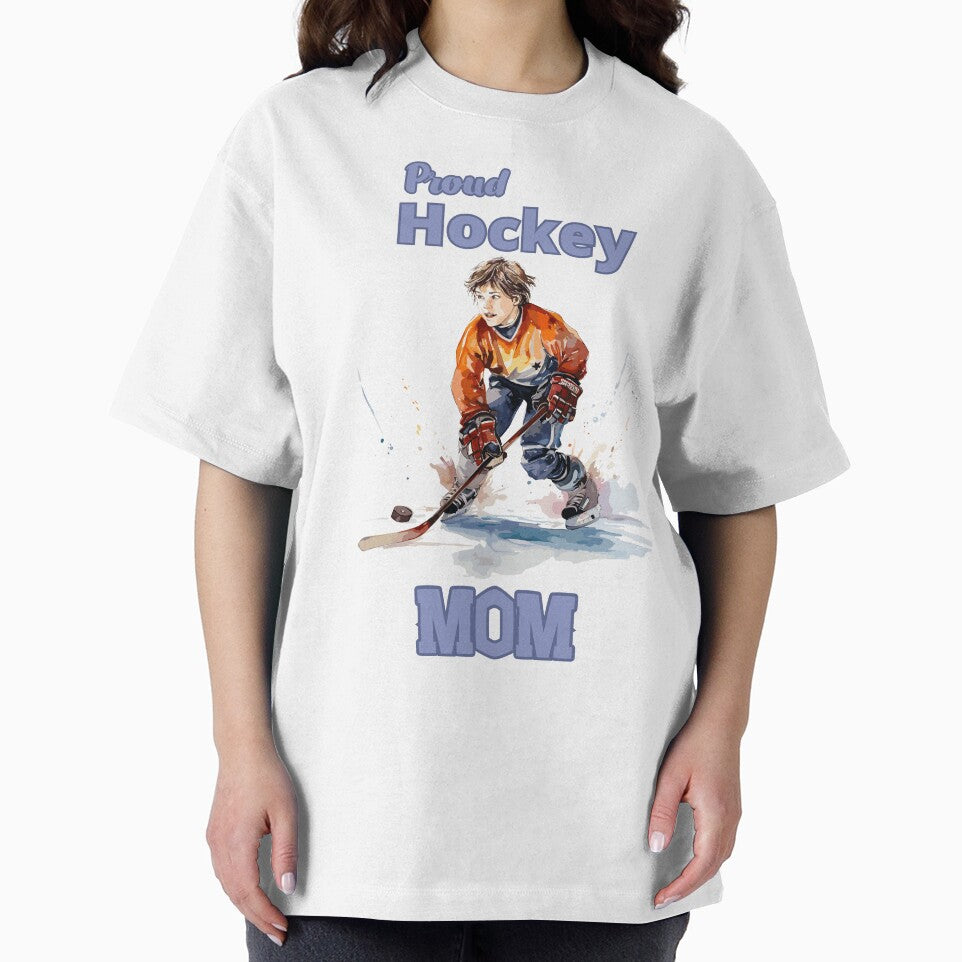Proud Hockey Mom Gift For Hockey Fan by mOdesign84