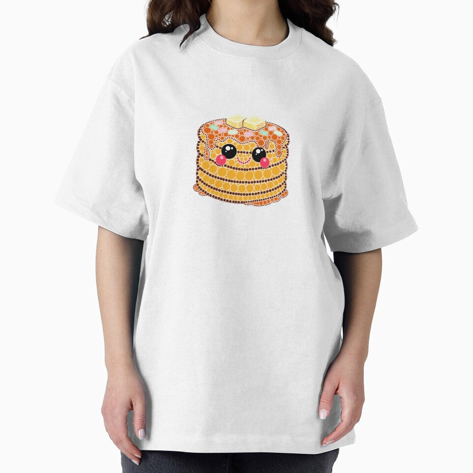 Kawaii Pancakes Dot Art by Cardiff Creative