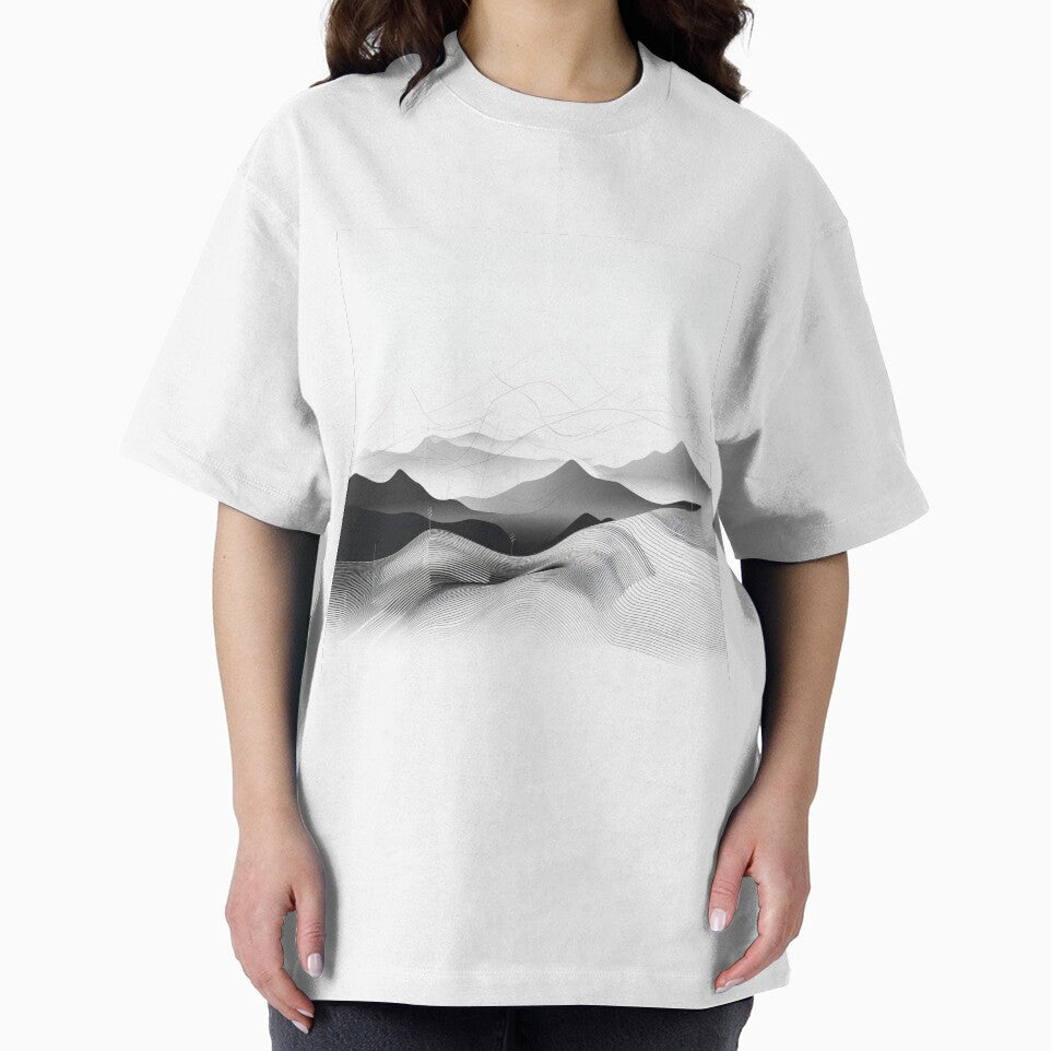 Minimalist landscape line art design by Feluceo