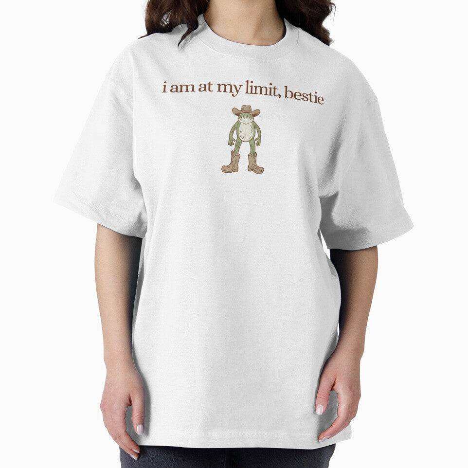 "I'm At My Limit Bestie" Sarcastic Frog Meme by DeafPigeonDesigns