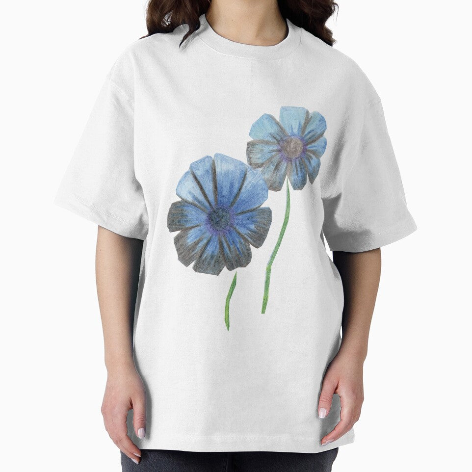 Blue black flowers by Goods4SaleNow
