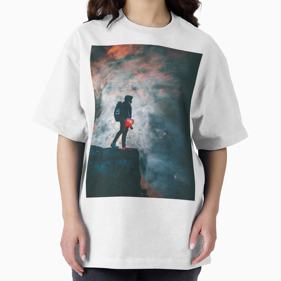 Brilliant blue and orange space exploration by DelightfulArts Unisex
