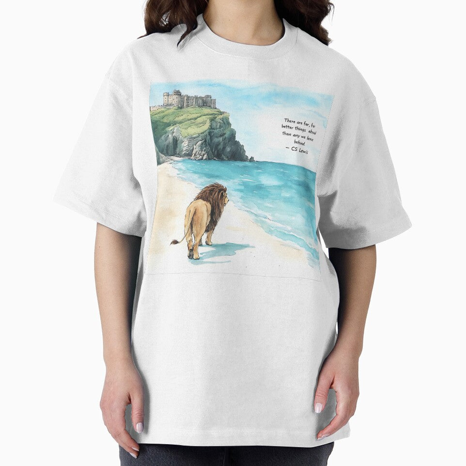 Aslan On The Beach - There are far better things ahead than any we leave behind by theartfulbeing