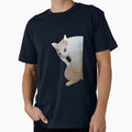 white cat akimbo angry meme” by Playful Strokes pom@pom