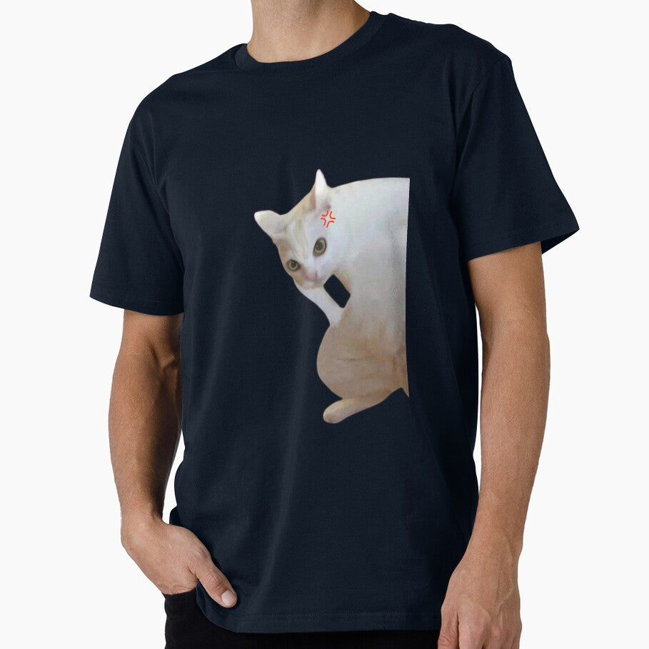 white cat akimbo angry meme” by Playful Strokes pom@pom