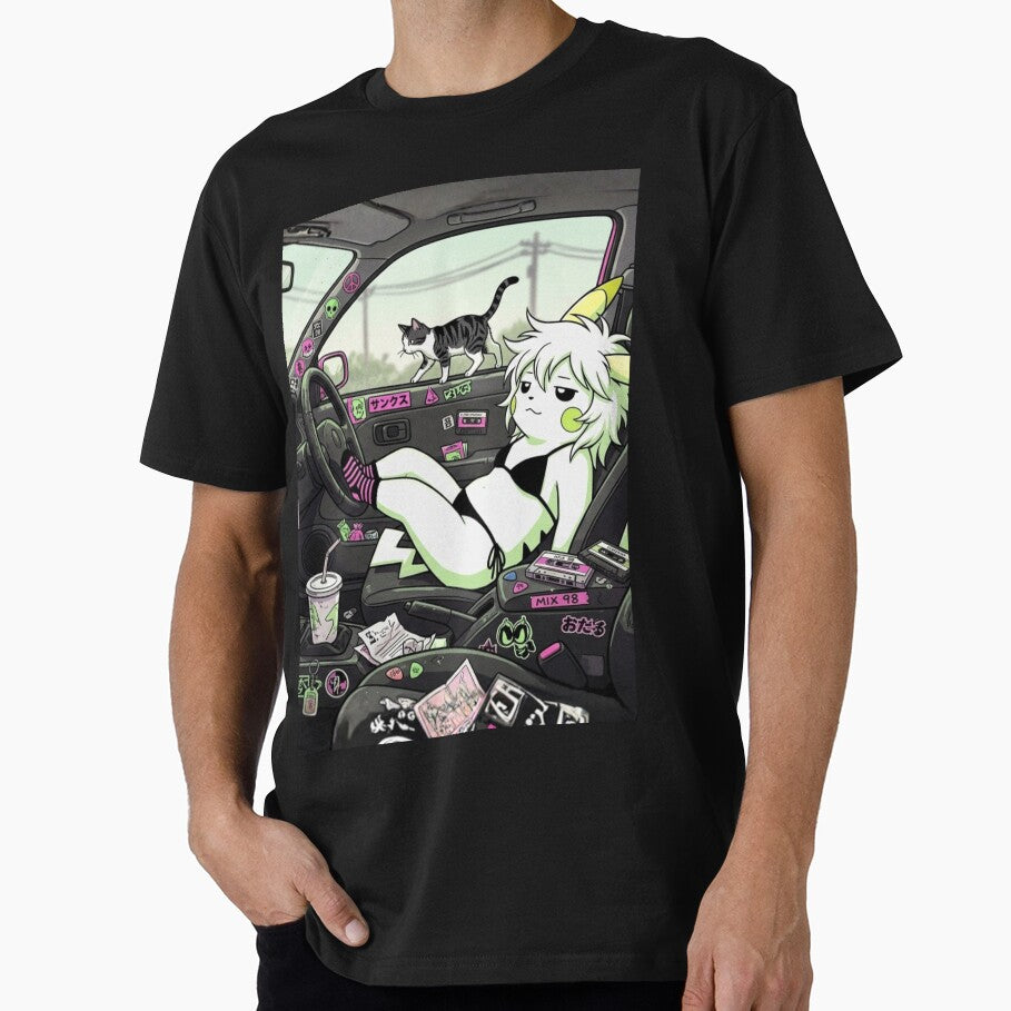 “SHOCK‑CHILL ROAD LOUNGE — NEON CRITTER OFF‑DUTY EDITION” by Print Fiction