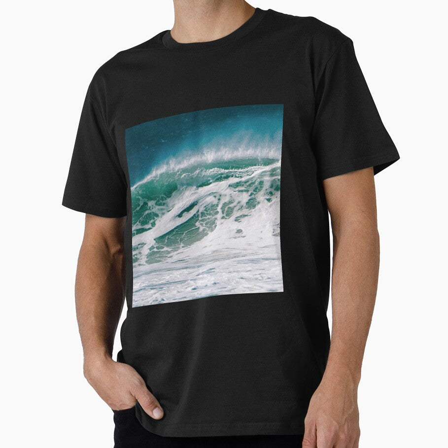 Teal Blue Ocean Waves by TheCozyCottage