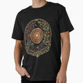 Vintage Celestial Botanical Sun Dial | Mystic Nature Garden Illustration by GRYFFWEAR