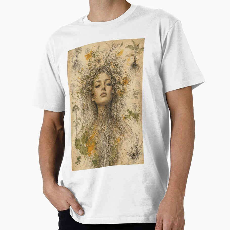 Rooted Soul – Botanical Anatomy Portrait by lbm68