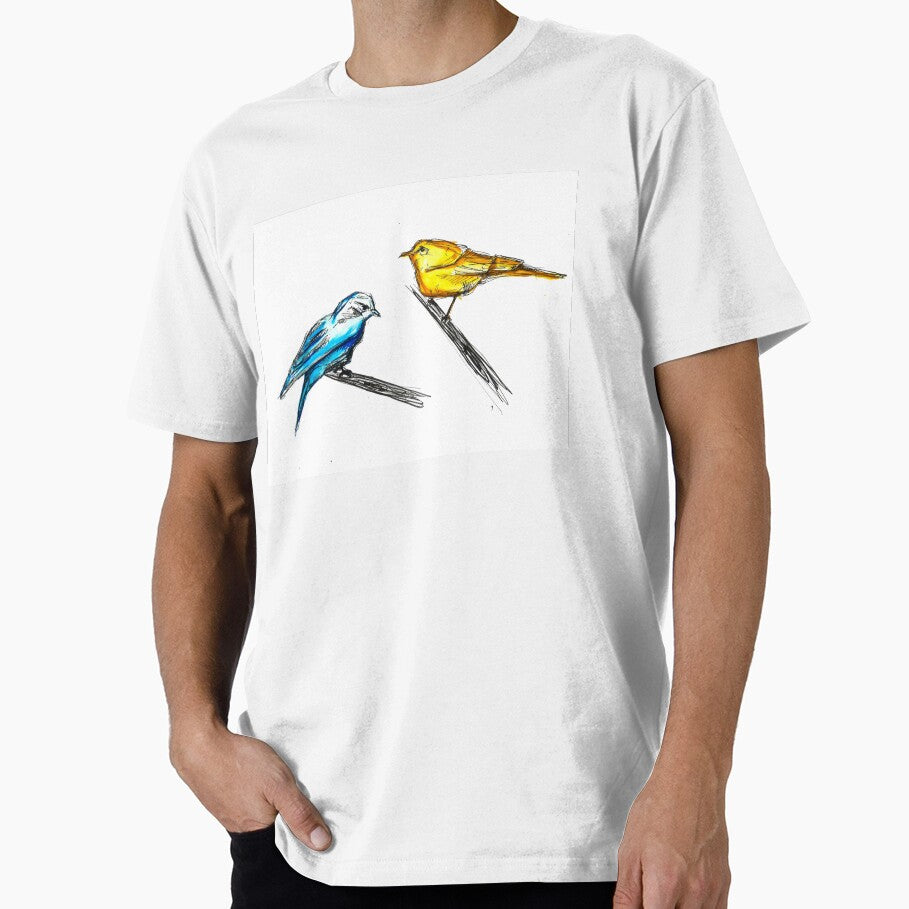 blue and yellow bird by lilabitten