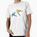 blue and yellow bird by lilabitten