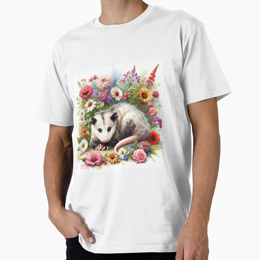Opossom Street Cat Surrounding In Bouquet of Flowers by AlexisValeska