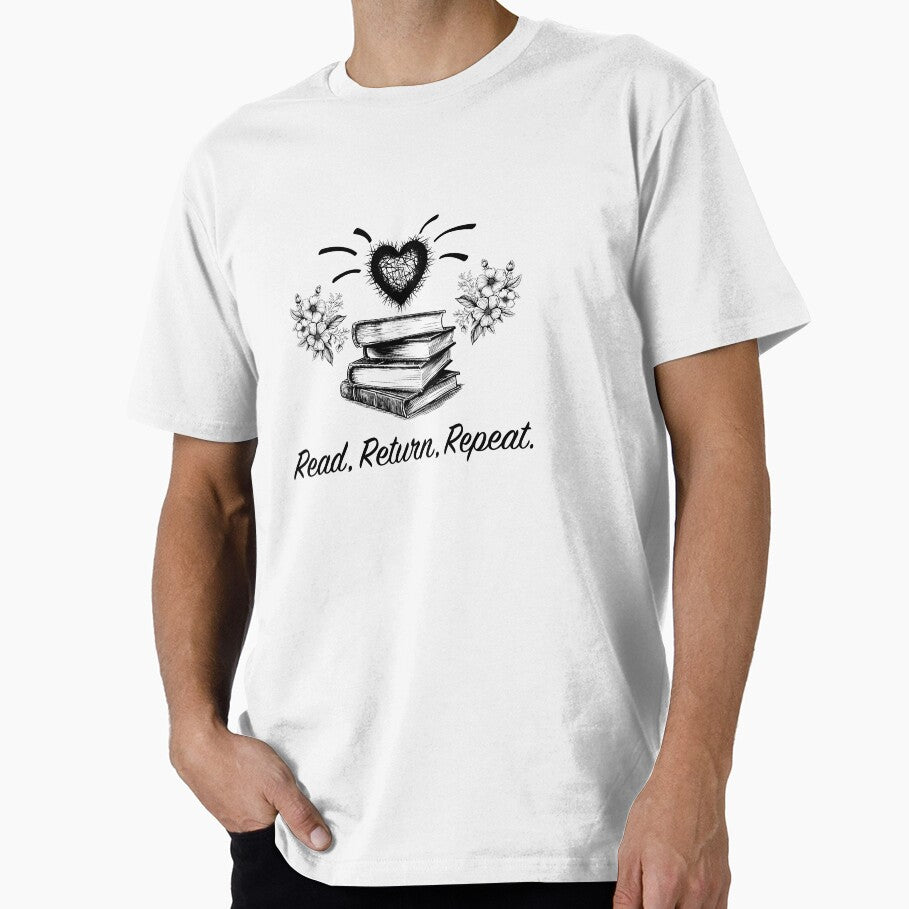 Book Reader - Read Return Repeat (All Black) by VelvetRoom