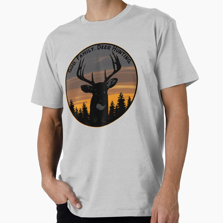 Retro God, Family, Deer Hunting Design by LifeCrush
