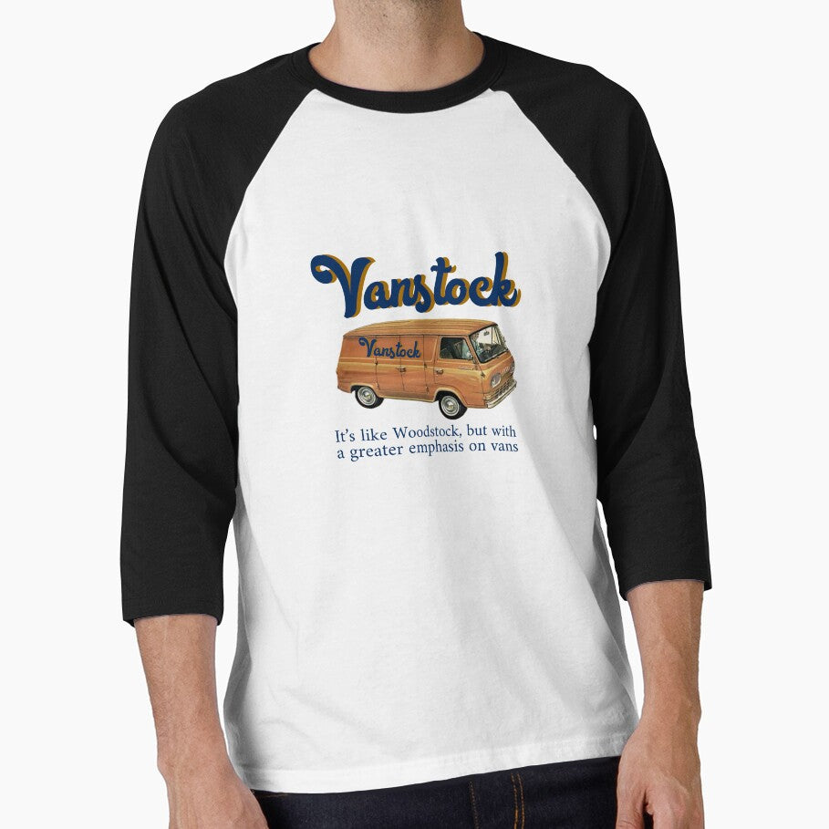 New 3/4 Sleeve w/ navy sleeves shirt Vanstock Van Stock That 70s Show dark orange and lighter navy blue by cicadaadams