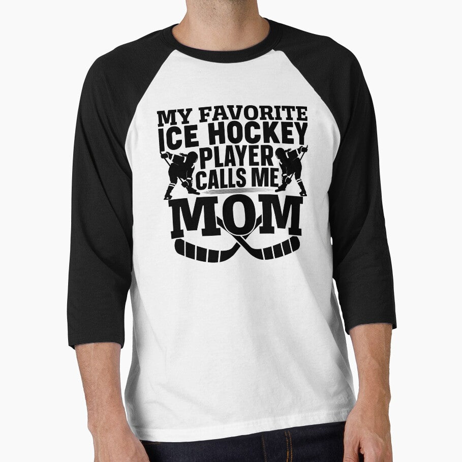 My Favorite Ice Hockey Player Calls Me Mom For Hockey Mom by rifatart