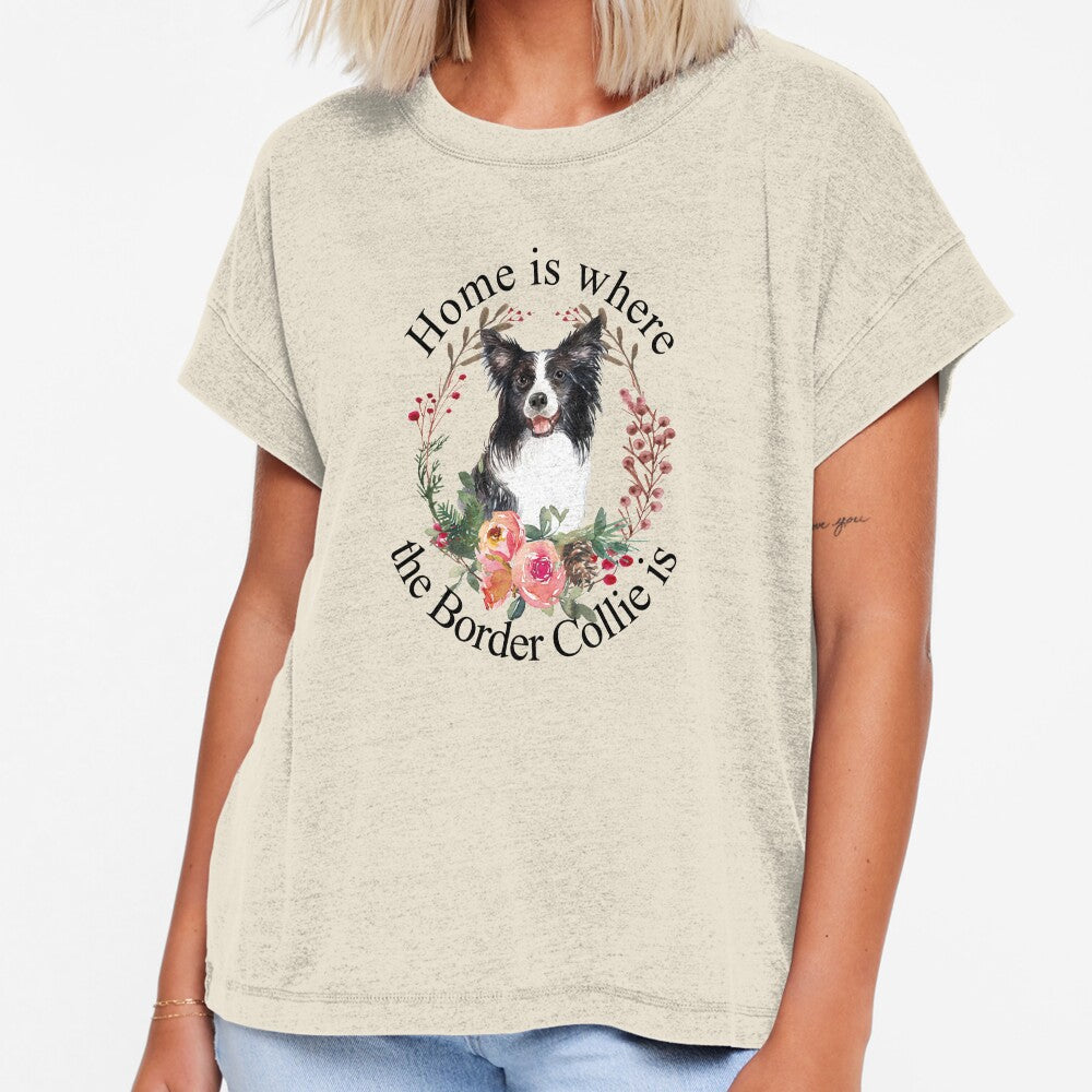 Home is Where the Border Collie is, Sticker T-Shirt Laptop Water Bottle by StickerArtwork