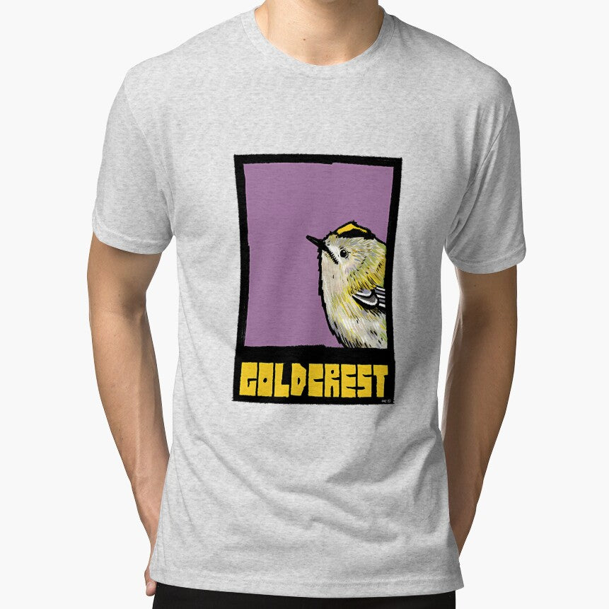 Goldcrest – Bold Modern British Bird by GWARTUKSTORE