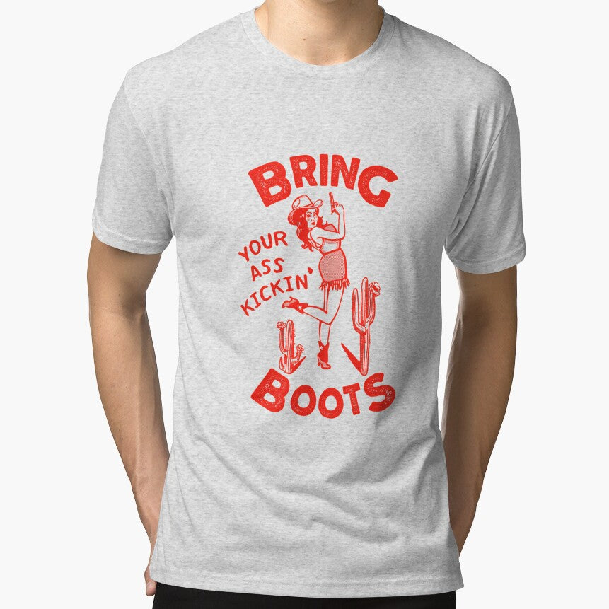 Bring Your Ass Kicking Boots Cool Cowgirl With A Gun- A Great by DefenDog