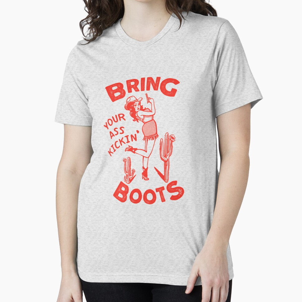 Bring Your Ass Kicking Boots Cool Cowgirl With A Gun- A Great by DefenDog