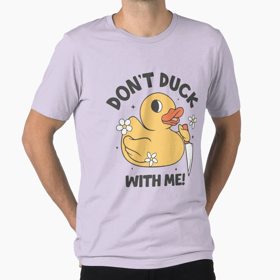 Don't duck with me! funny duck with knife by BrownHorse90s