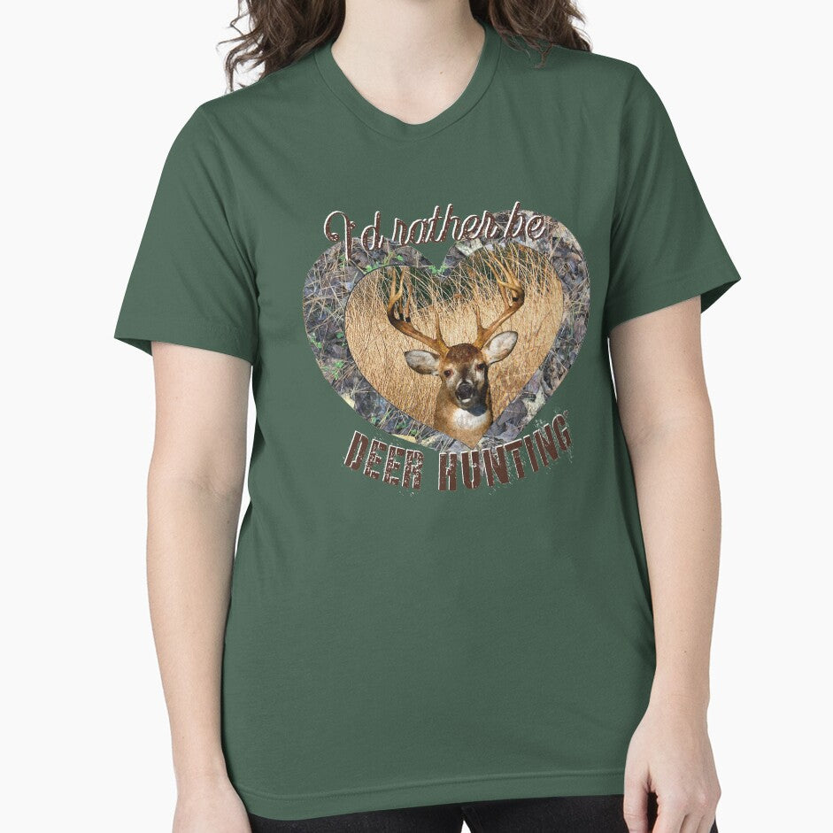 I'd Rather be Whitetail Deer Hunting Design by LifeCrush