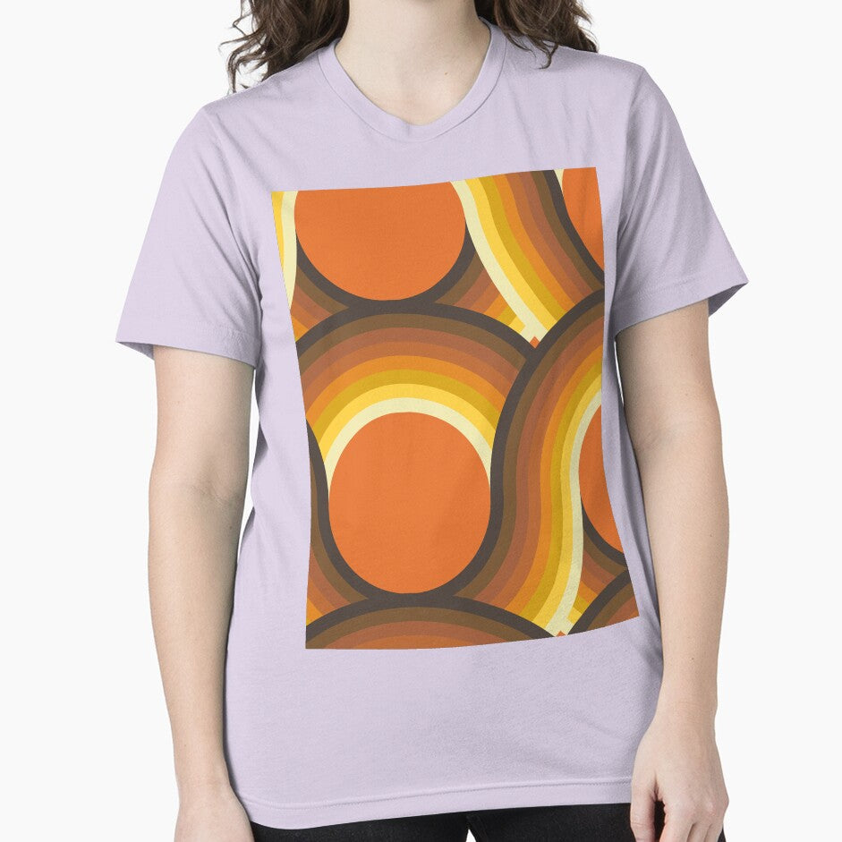 Rollin' Retro Road in Orange + Warm Rainbow by YesterdayColl