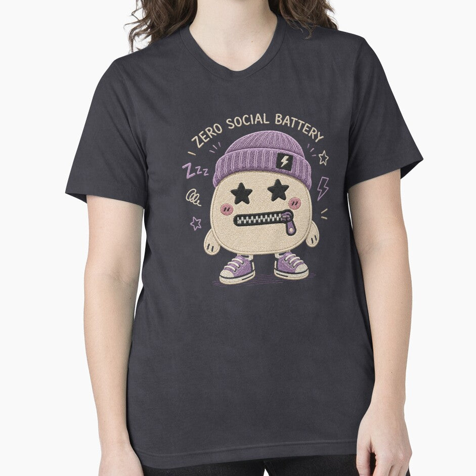 Zero Social Battery Introvert Patch by 0606PM